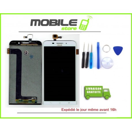 VITRE TACTILE + LCD pour ASUS ZENFONE MAX ZC550KL Z010D Z010DA BLANC + OUTILS