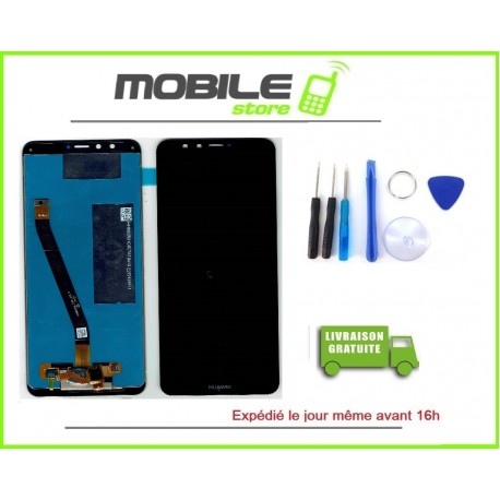 Vitre Tactile + Ecran LCD Pour Huawei Y9 2018 Couleur Noir + Outils