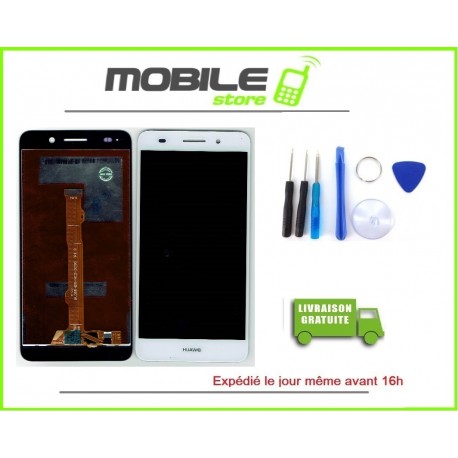 Vitre Tactile + Ecran LCD pour HUAWEI Y6-2 Y6-II Blanc + outils