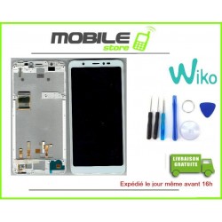 Vitre Tactile + ecran LCD + Chassis Original Pour Wiko Y60 Blanc + Outils